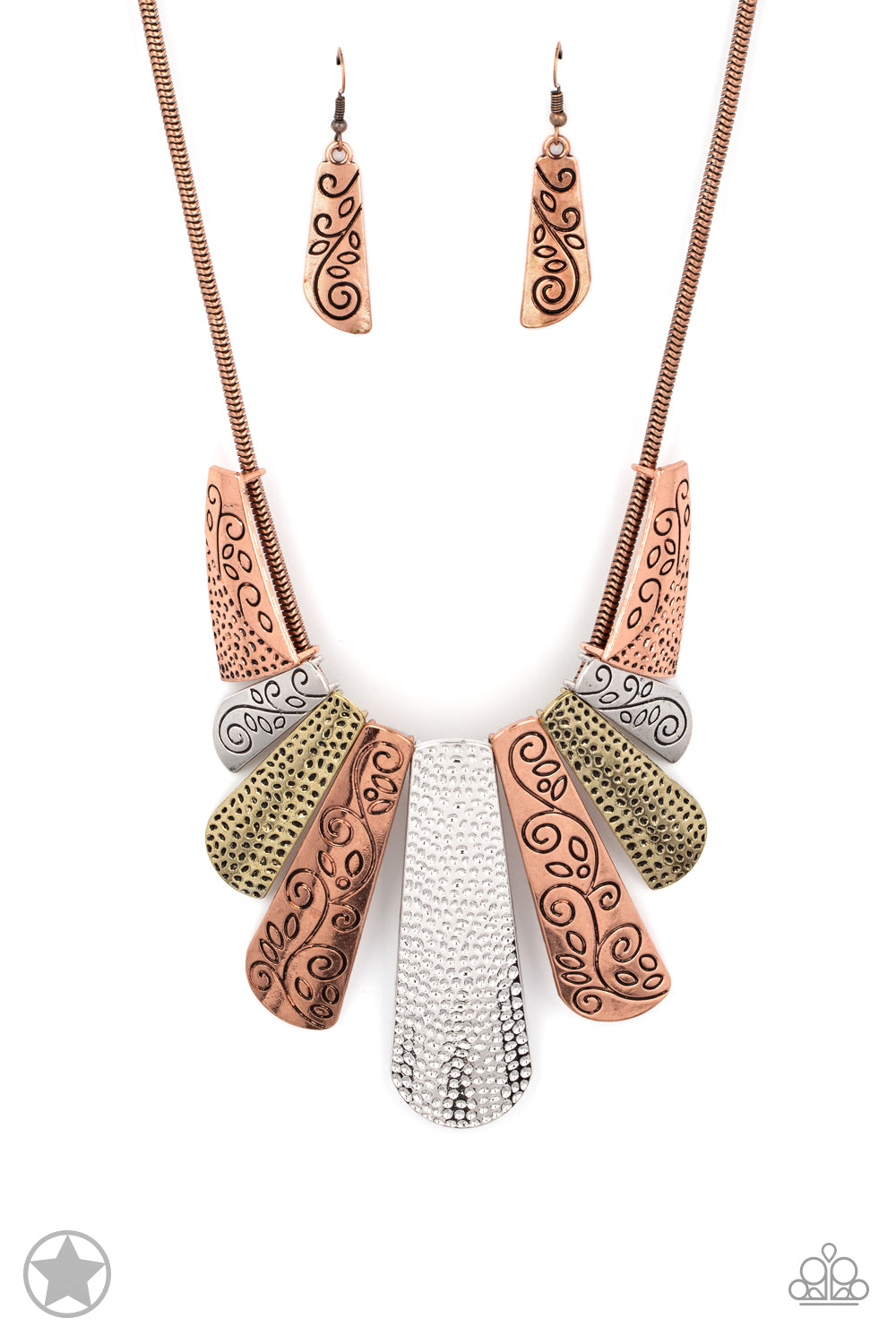 Untamed Copper Necklace Paparazzi-1068