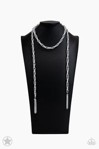 SCARFed for Attention - Silver Necklace Paparazzi