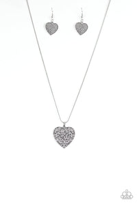 Look Into Your Heart - Silver Necklace Paparazzi