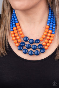 Beach Bauble Blue Necklace Paparazzi-139