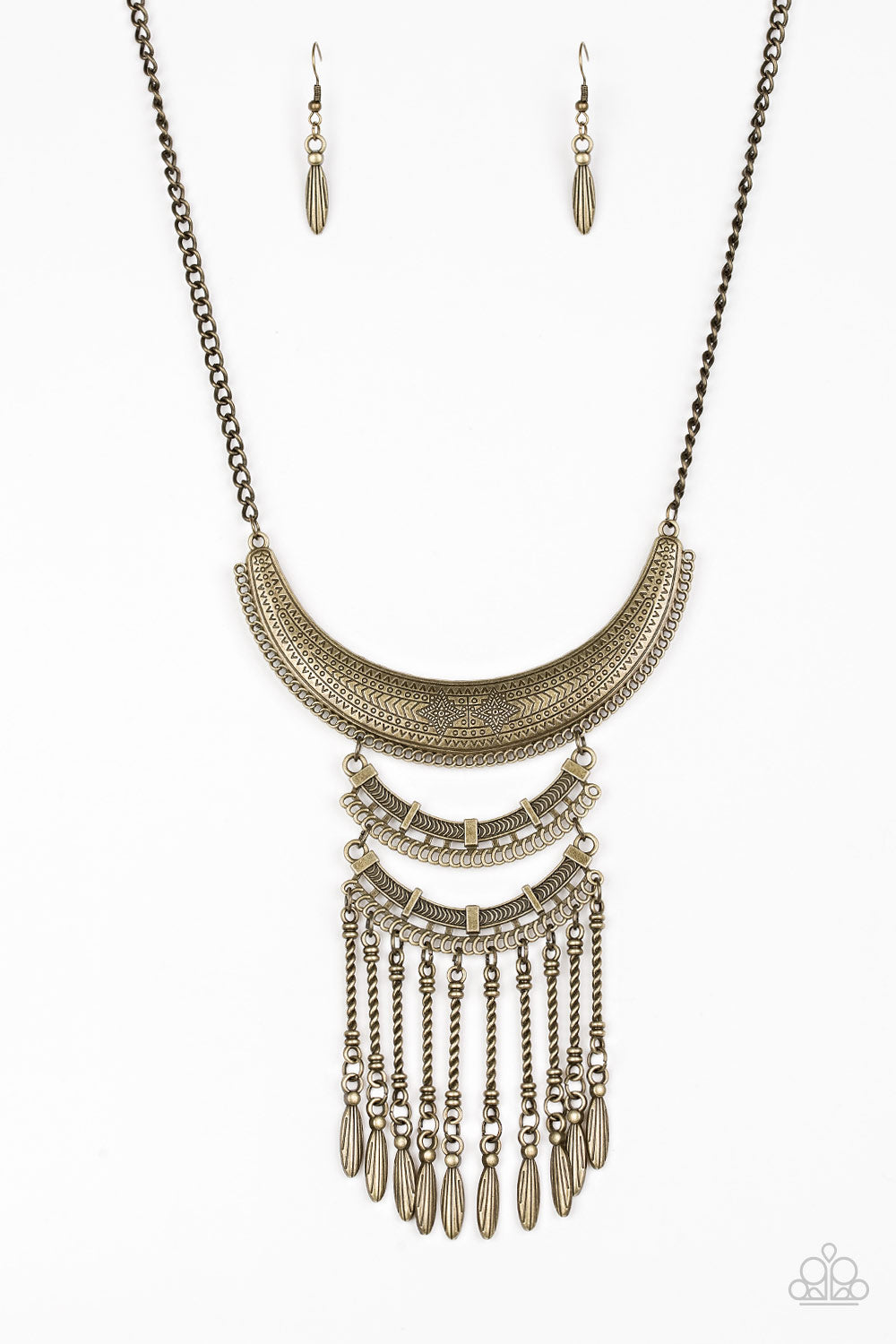 Eastern Empress - Brass Necklace Paparazzi - 292