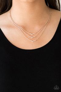 Pretty Petite - Rose Gold Necklace Paparazzi