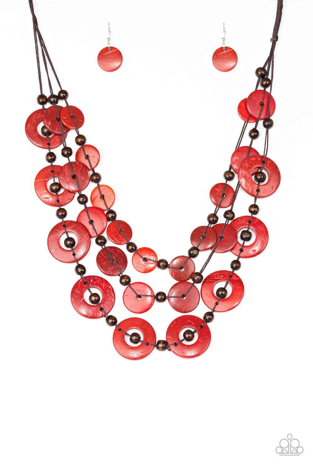 Catalina Coastin - Red Necklace Paparazzi