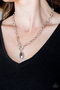 Club Sparkle - Silver Necklace Paparazzi-1067