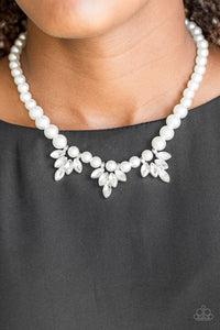 Society Socialite - White Necklace Paparazzi