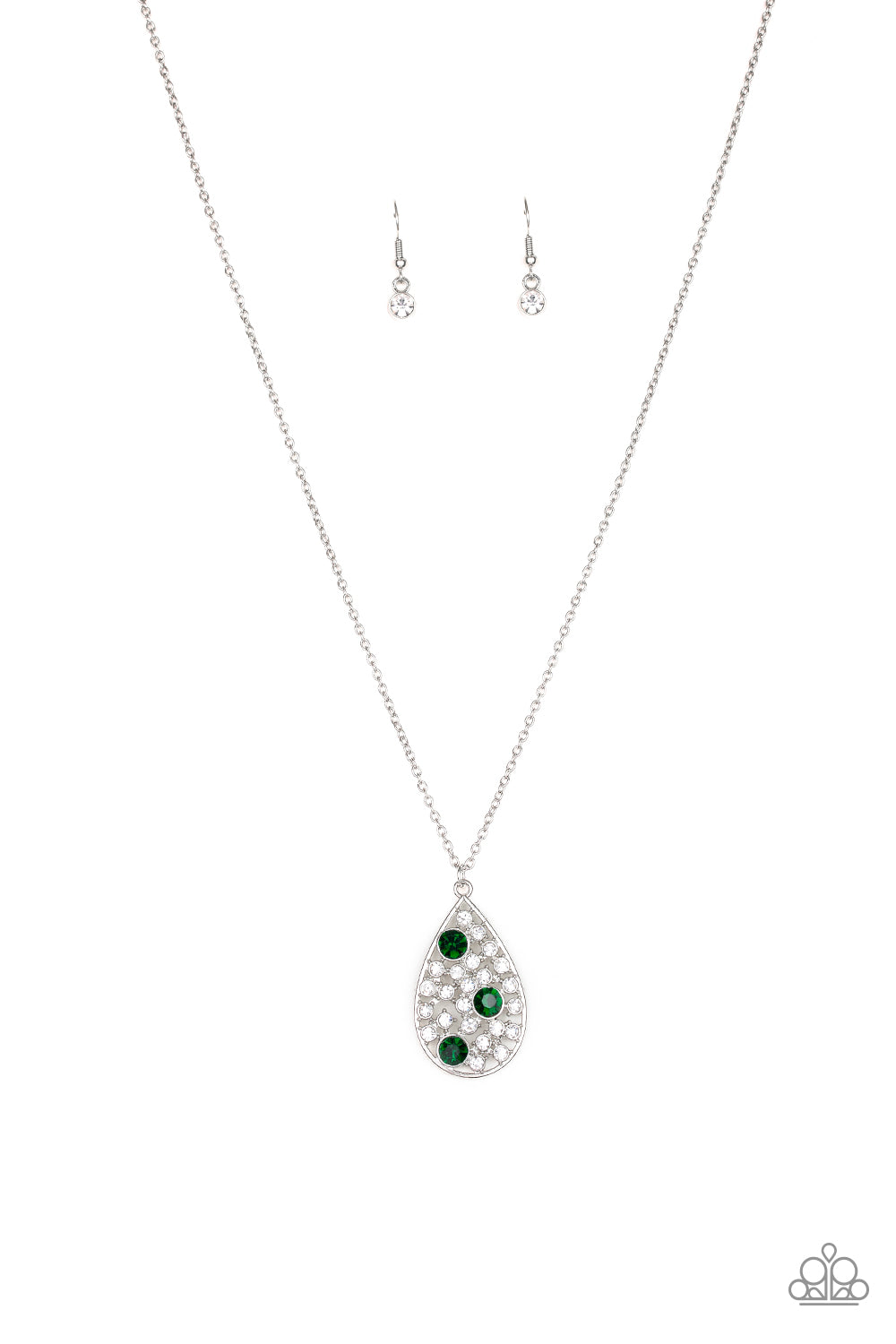 Sparkle All The Way - Green Necklace Paparazzi