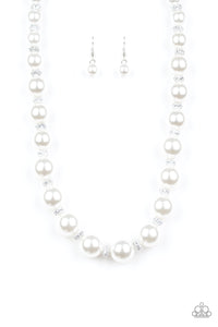 Uptown Heiress - White Necklace Paparazzi