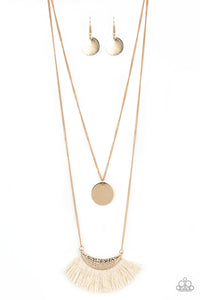 Tassel Temptation - Gold Necklace Paparazzi