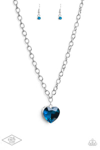 Flirtatiously Flashy - Blue Necklace Paparazzi-1035