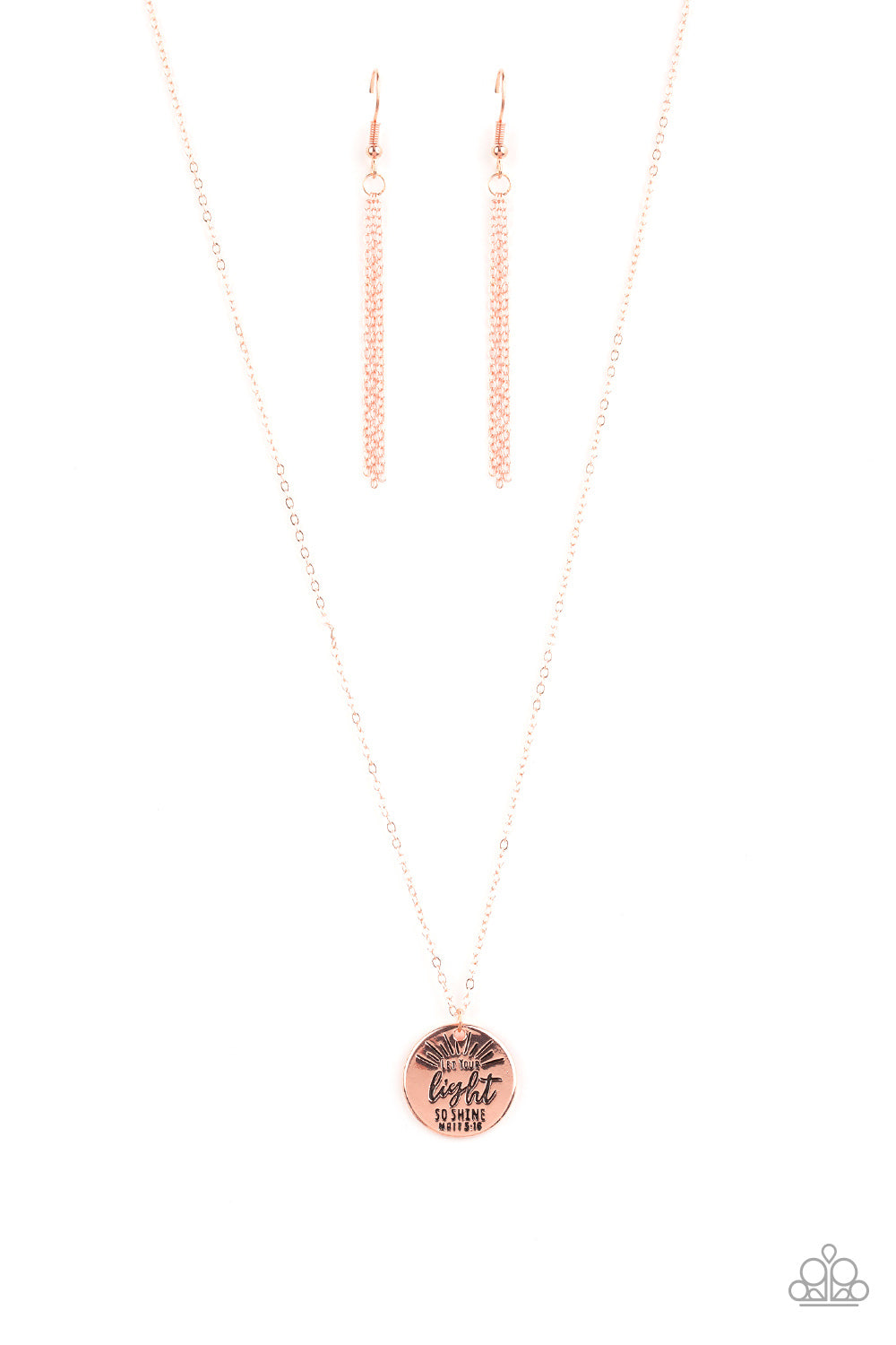 Let Your Light So Shine - Copper Necklace Paparazzi