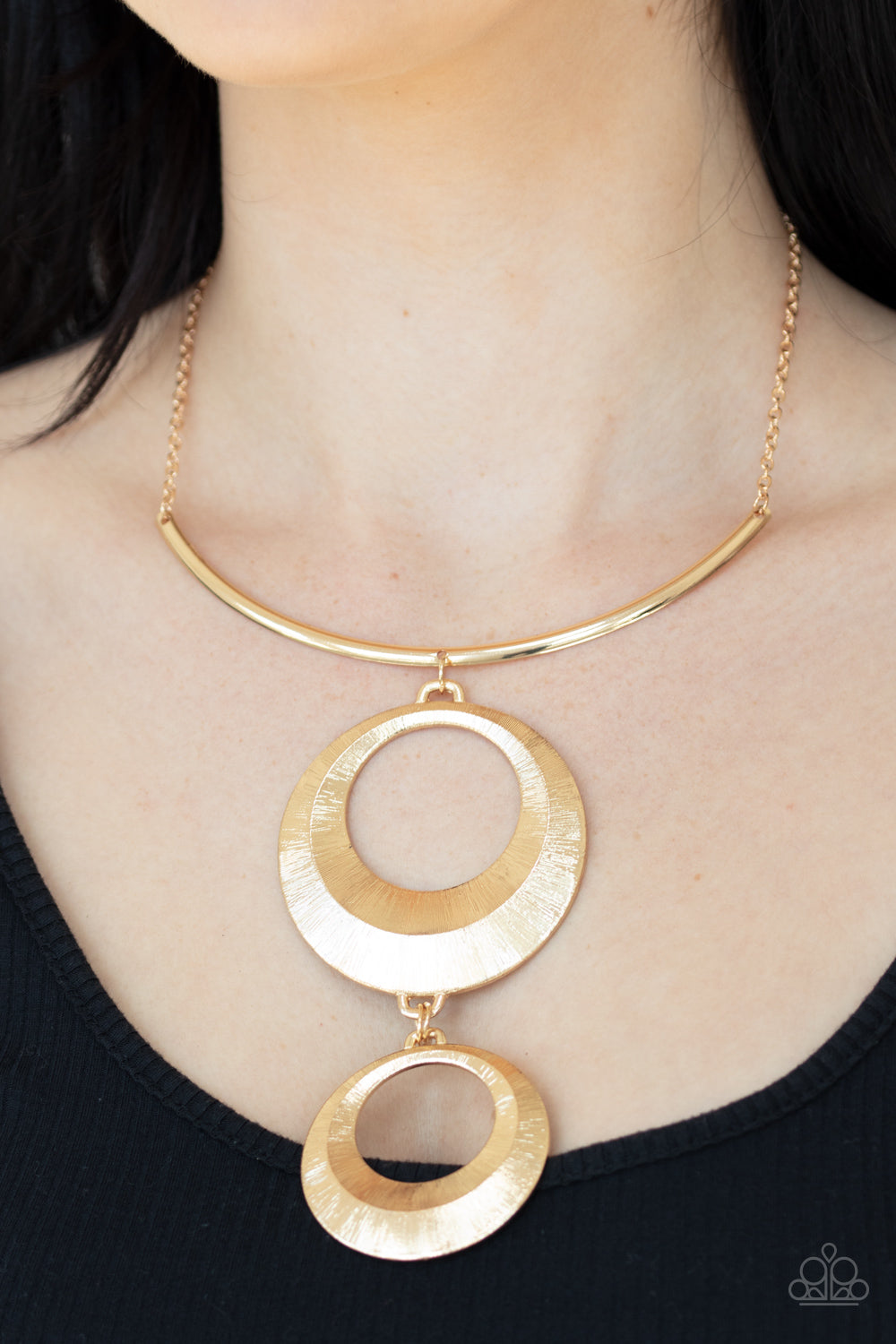 Egyptian Eclipse - Gold Necklace Paparazzi - 297