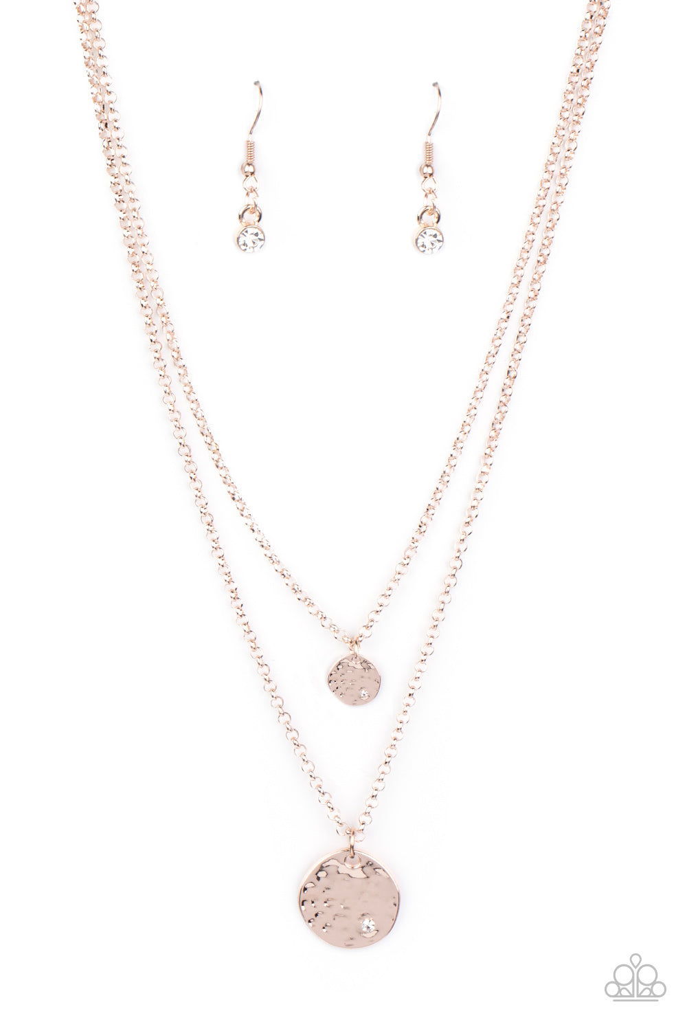 Modern Minimalist - Rose Gold Necklace Paparazzi-1032