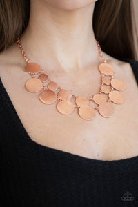 Stop and Reflect - Copper Necklace Paparazzi