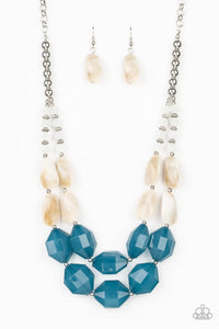 Seacoast Sunset - Blue Necklace Paparazzi