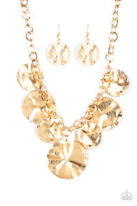 Barely Scratched The Surface - Gold Necklace Paparazzi-135