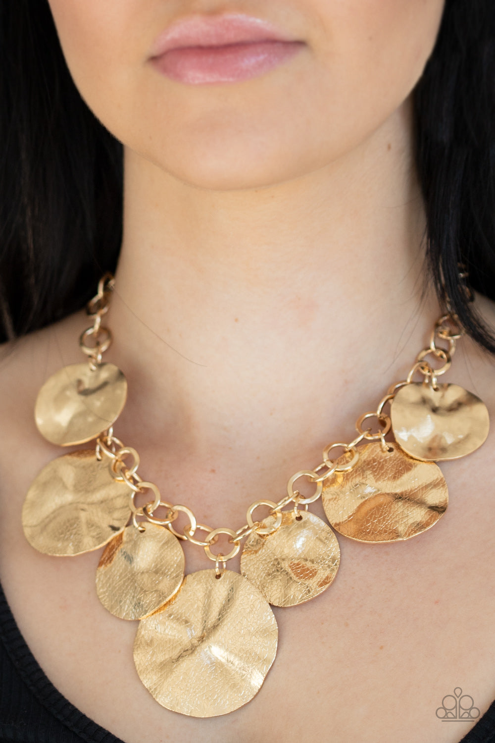 Barely Scratched The Surface - Gold Necklace Paparazzi-135