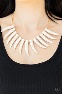 Tusk Tundra - White Necklace Paparazzi