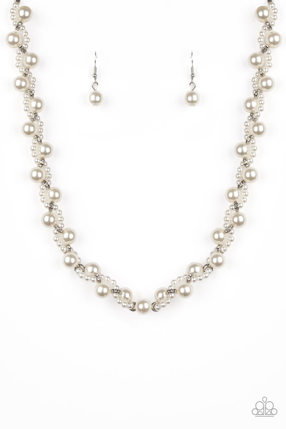 Uptown Opulence - White Necklace Paparazzi