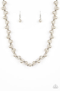 Uptown Opulence - White Necklace Paparazzi