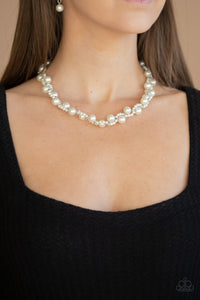 Uptown Opulence - White Necklace Paparazzi