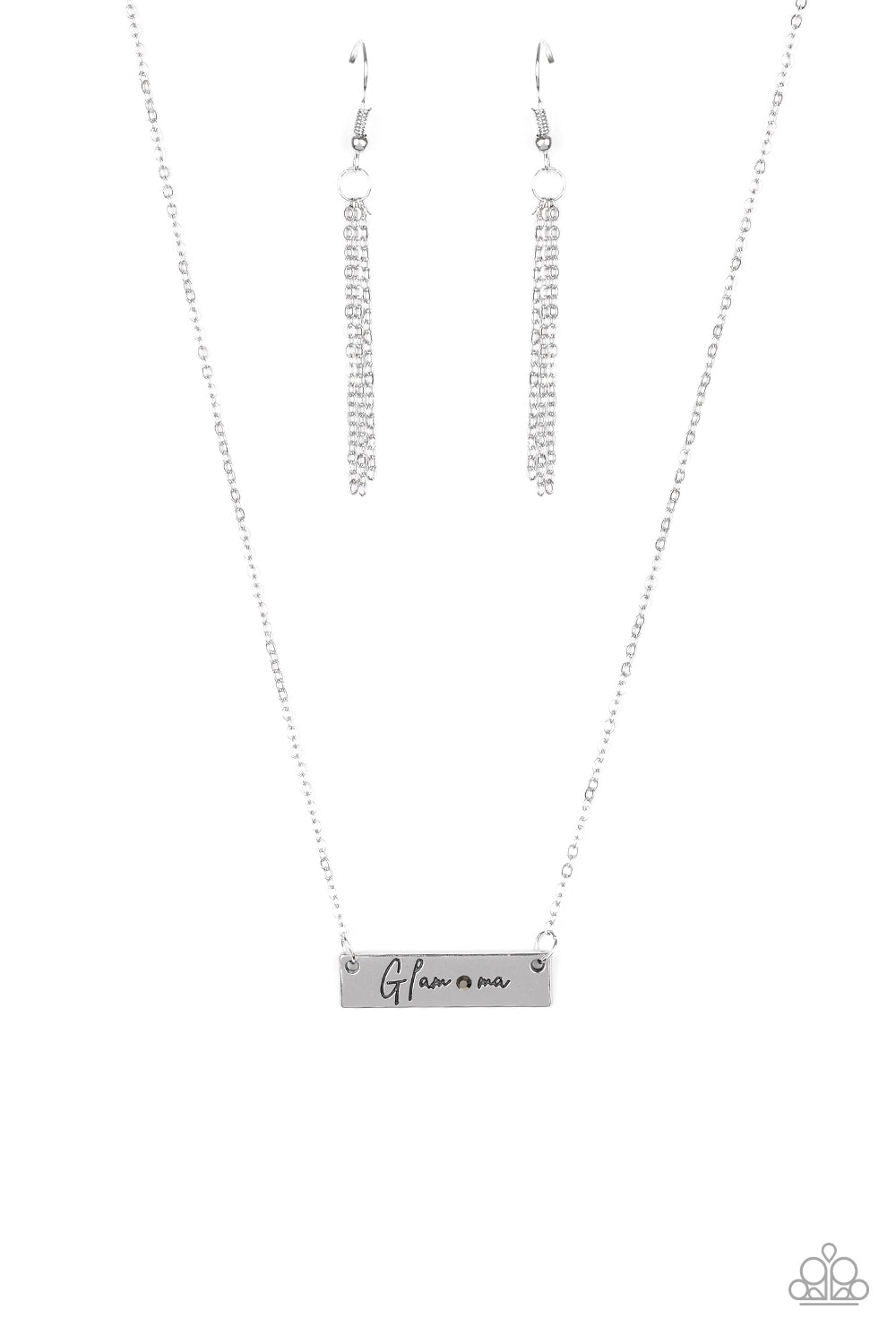 The GLAM-ma - Silver Necklace Paparazzi-772