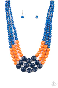 Beach Bauble Blue Necklace Paparazzi-139