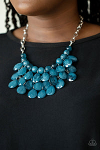 Sorry To Burst Your Bubble - Blue Necklace Paparazzi - 720