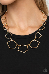 Full Frame Fashion - Gold Necklace Paparazzi‐944