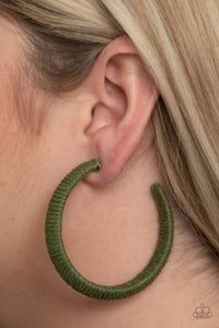 Twine and Dine Green Earring Paparazzi