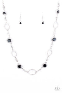 Pushing Your LUXE - Black Necklace Paparazzi‐639