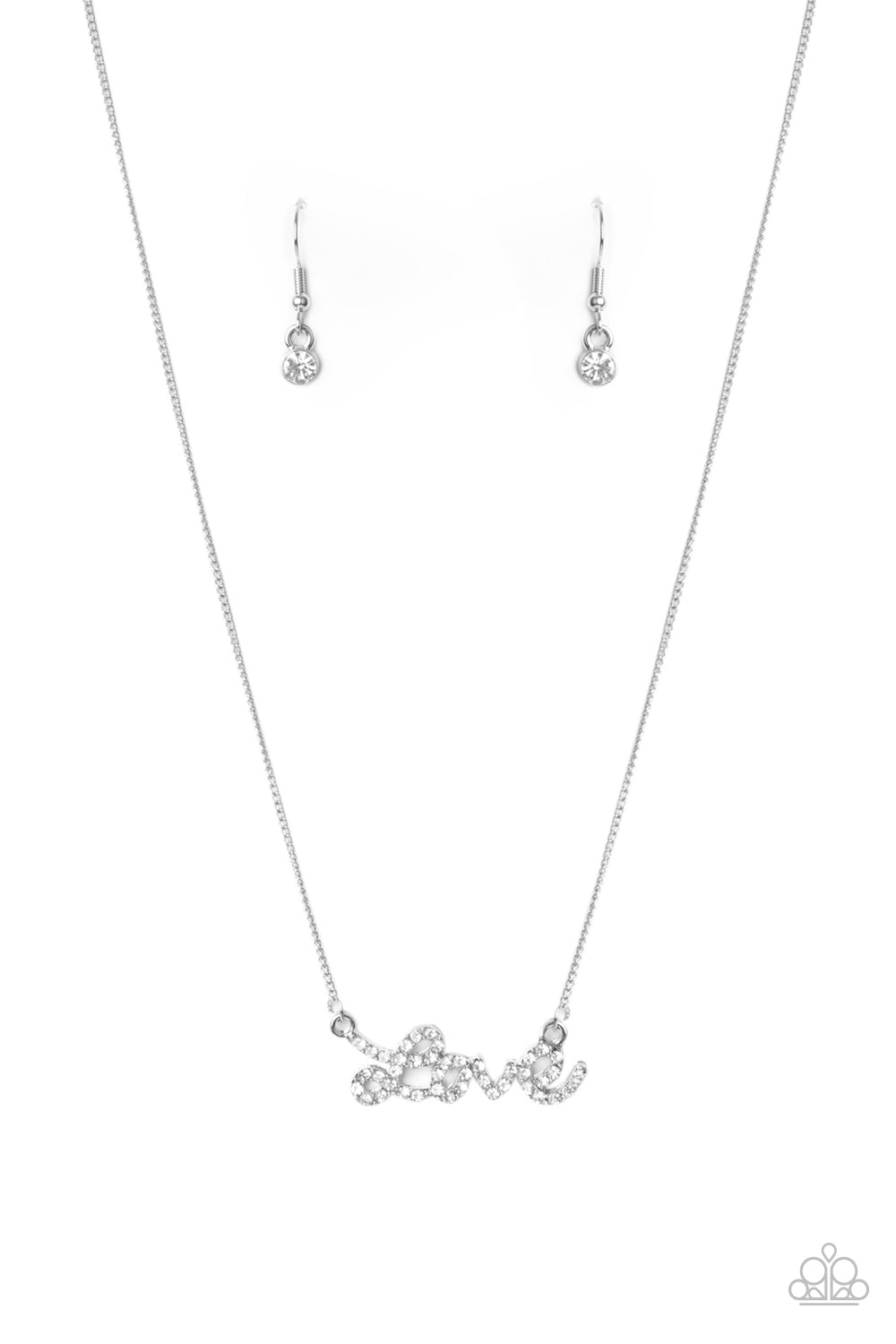 Head Over Heels In Love - White Necklace Paparazzi-406