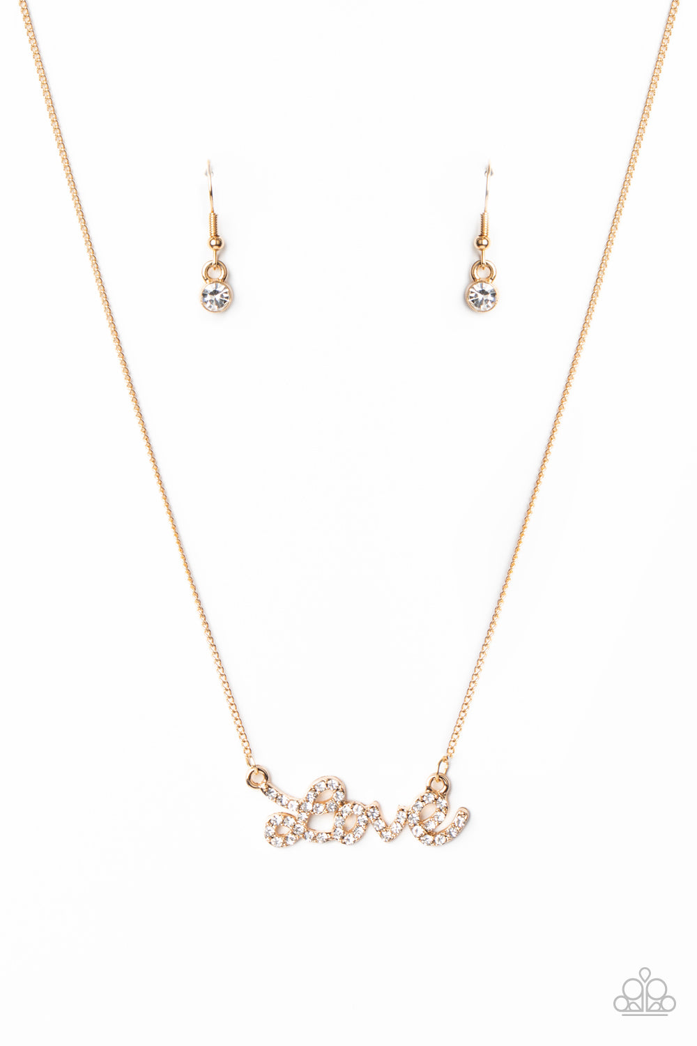 Head Over Heels In Love - Gold Necklace Paparazzi-405