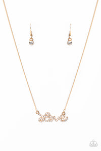 Head Over Heels In Love - Gold Necklace Paparazzi-405