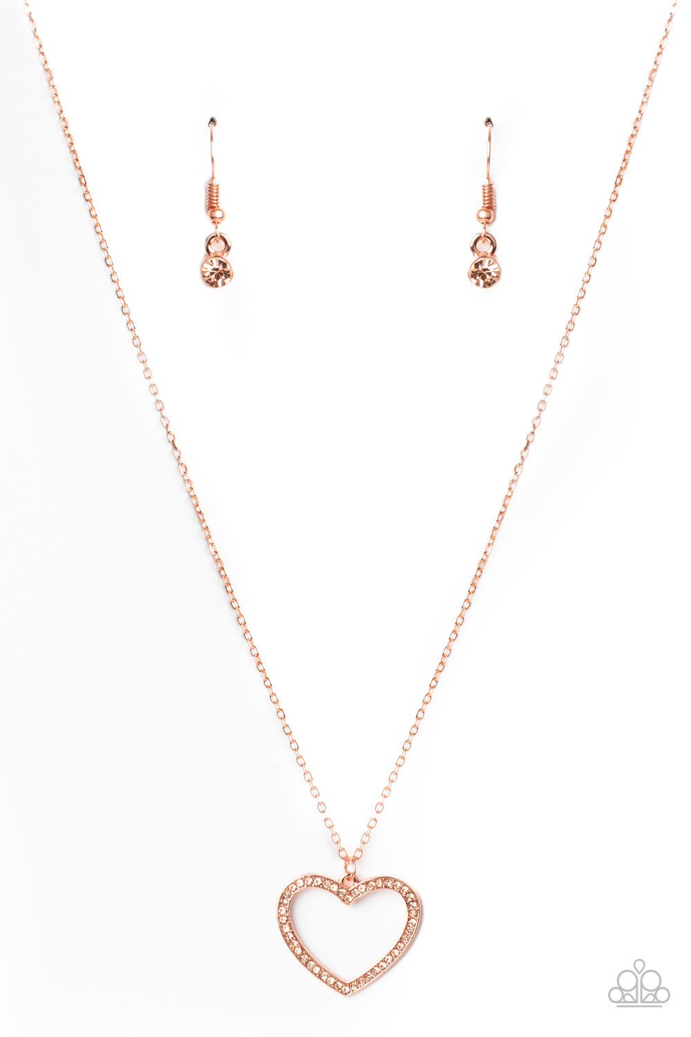 GLOW by Heart - Copper Necklace Paparazzi