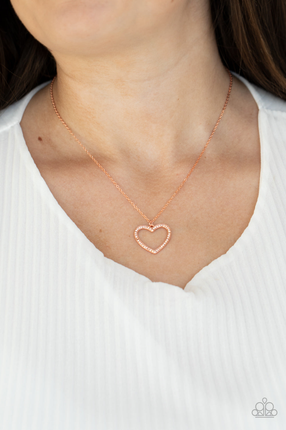 GLOW by Heart - Copper Necklace Paparazzi