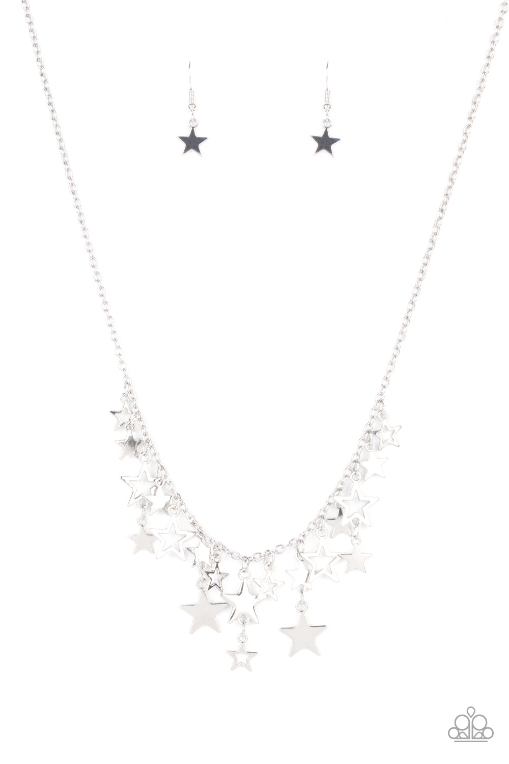 Stellar Stardom - Silver Necklace Paparazzi - 1241