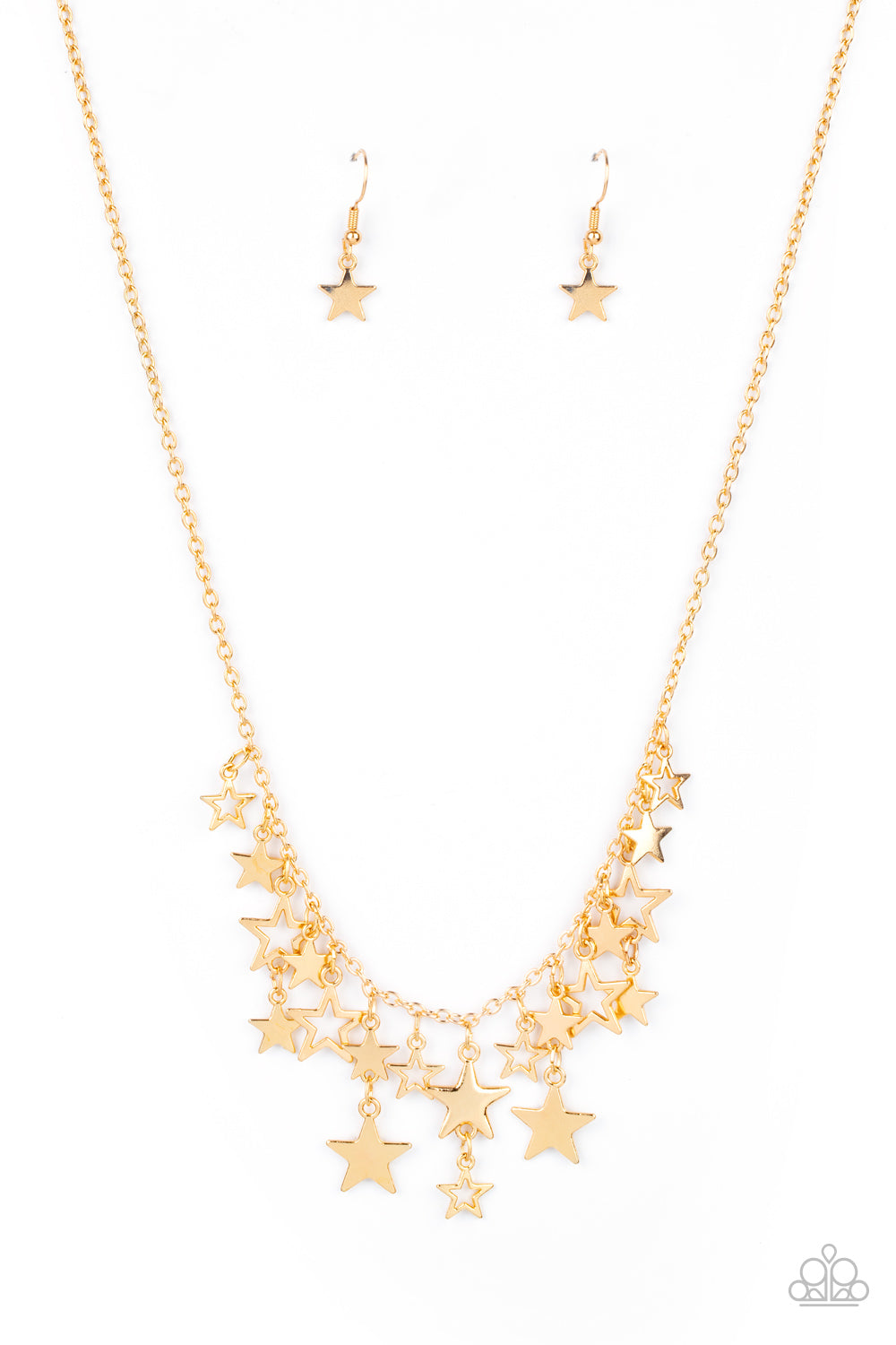 Stellar Stardom - Gold Necklace Paparazzi - 1254