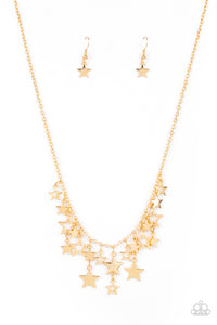 Stellar Stardom - Gold Necklace Paparazzi - 1254