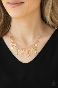 Stellar Stardom - Gold Necklace Paparazzi - 1254