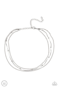 Subtly Stunning - Silver Necklace Paparazzi-745