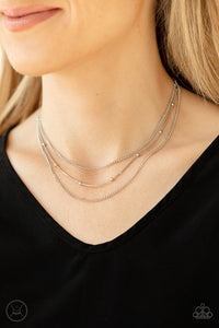 Subtly Stunning - Silver Necklace Paparazzi-745