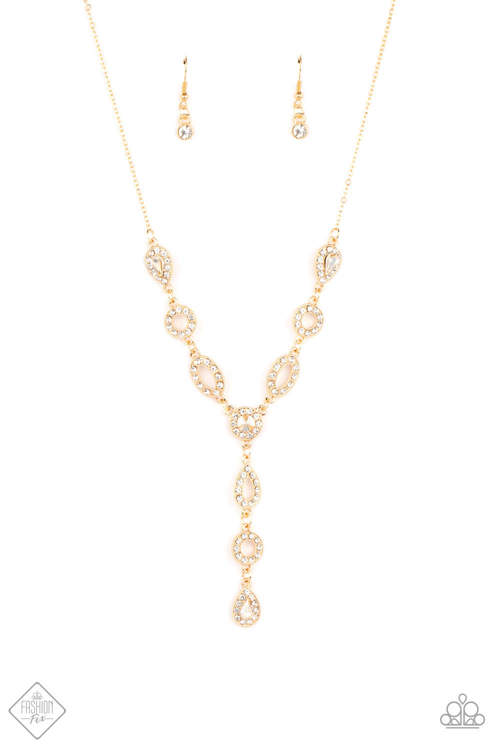 Royal Redux - Gold Necklace Paparazzi-1105