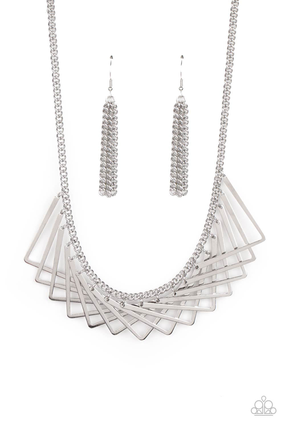 Metro Mirage - Silver Necklace Paparazzi - 1404