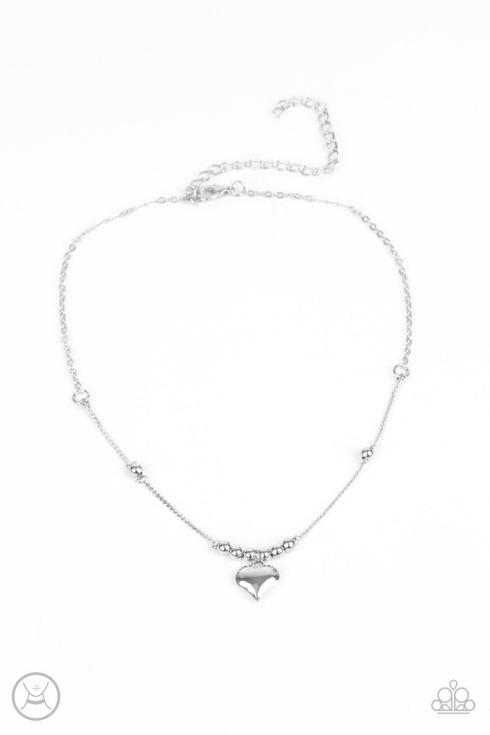 Casual Crush - Silver Necklace Paparazzi - 1461