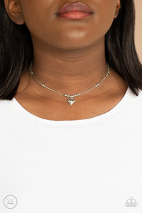 Casual Crush - Silver Necklace Paparazzi - 1461