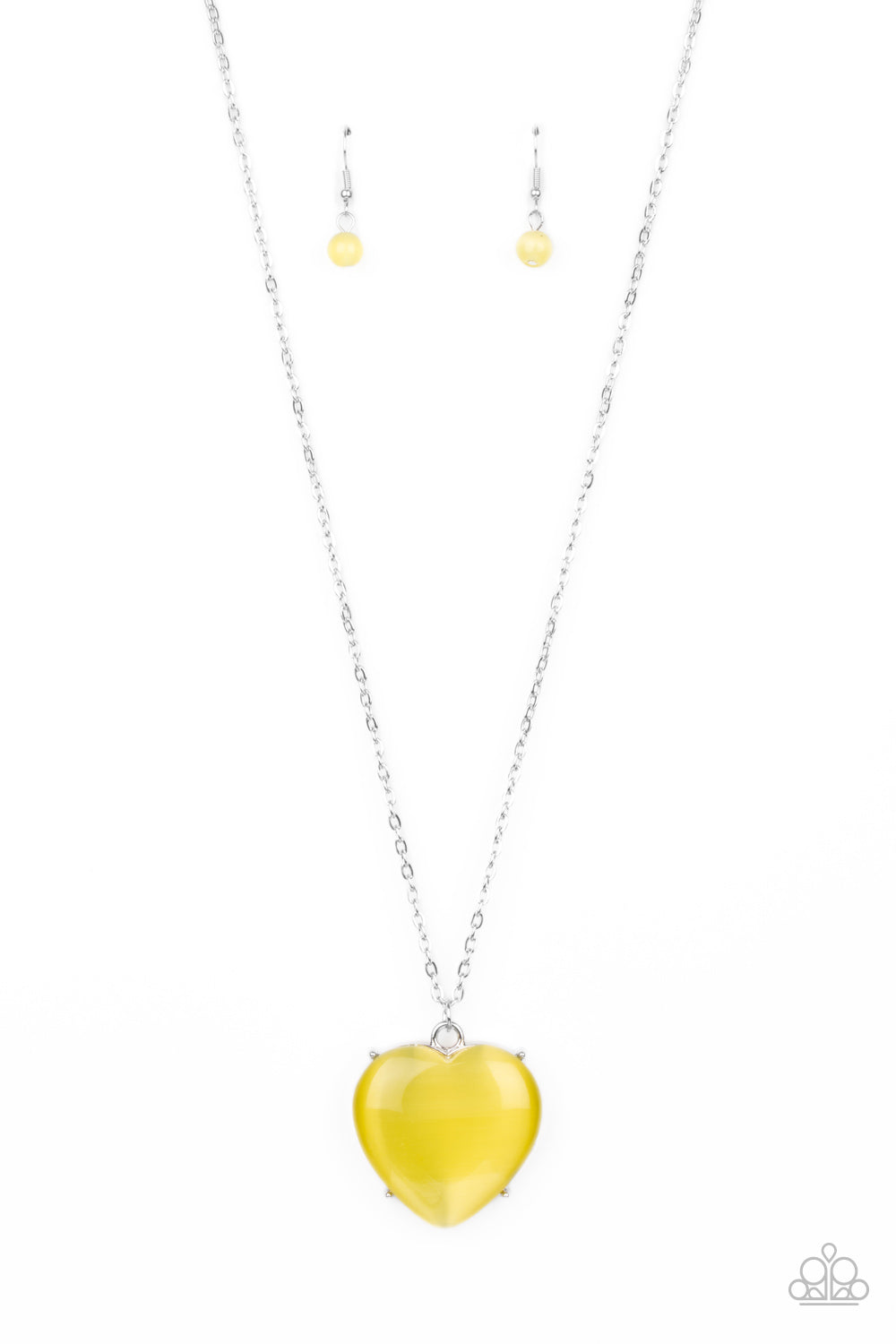 Warmhearted Glow - Yellow Necklace Paparazzi - 1350