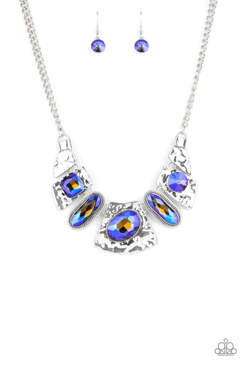 Futuristic Fashionista - Blue Necklace Paparazzi - 1497