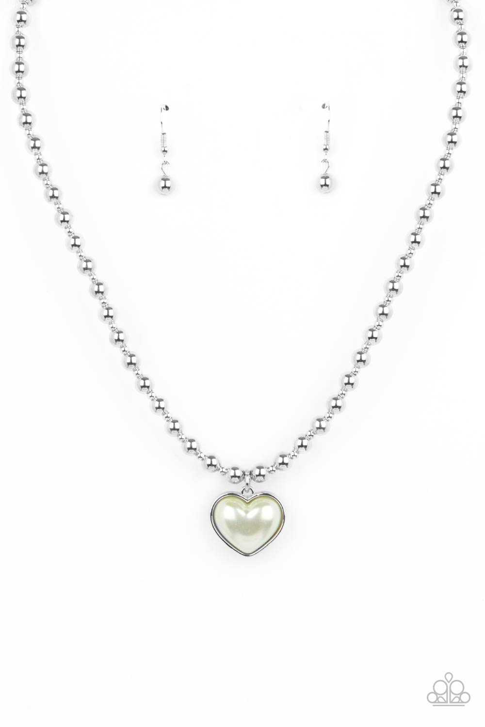 Heart Full of Fancy - Green Necklace Paparazzi - 1322