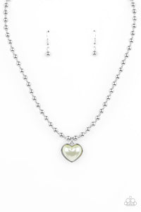 Heart Full of Fancy - Green Necklace Paparazzi - 1322