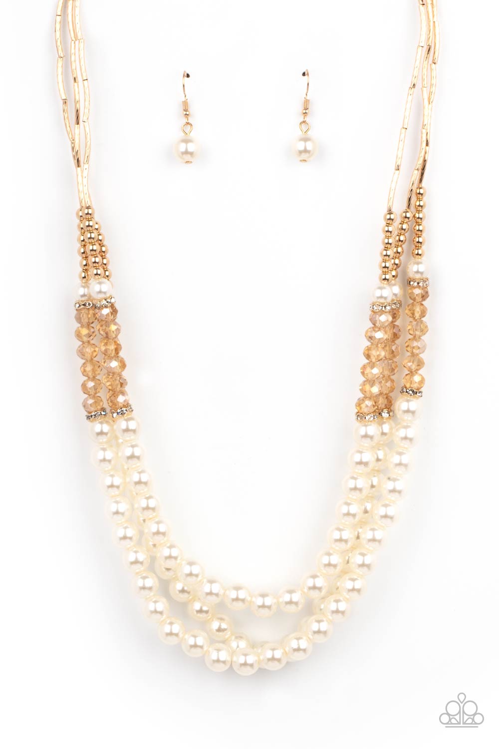 Powerhouse Perfection - Gold Necklace Paparazzi - 1488